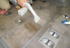 Innenraumreinigung vorher / nachher