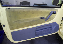 Innenraumreinigung vorher / nachher