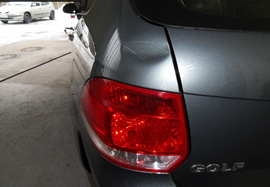 Dellenreparatur vorher / nachher