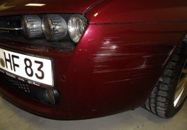 Lackreparatur vorher / nachher