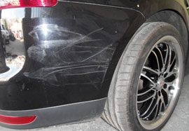 Lackreparatur vorher / nachher